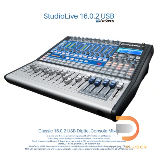 【希少】PreSonus StudioLive 16.0.2 USB ケース付！ Presonus StudioLive 16.0.2 USB16x2 Performance and Recording